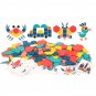 180 Pcs Colorful Creative Multi-Shape Puzzle Develop Thinking Ability Educational Toy with Bag for K
