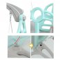 3 IN 1 Large Size Plastic Kids Playground Slide & Swing & Basketball Hoop DIY Assembly Set Toys