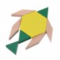 125 Pieces Wooden Children's Intellectual Geometric Shapes Building Blocks Jigsaw Puzzles Early Educ