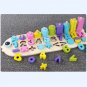 Children Wooden Montessori Learning Count Numbers Matching Digital Shape Match Early Education Teach