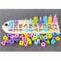 Children Wooden Montessori Learning Count Numbers Matching Digital Shape Match Early Education Teach