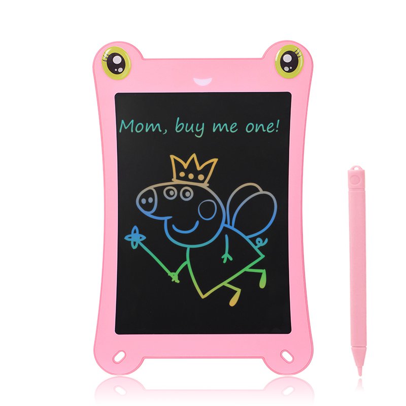 NEWYES 8.5 inch Frog Colors screen LCD Writing Tablet Drawing Handwriting Pad Message Board Kids Wri