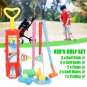 Children's Golf Sports Toy Set with Cart Net Bag Packaging Toys