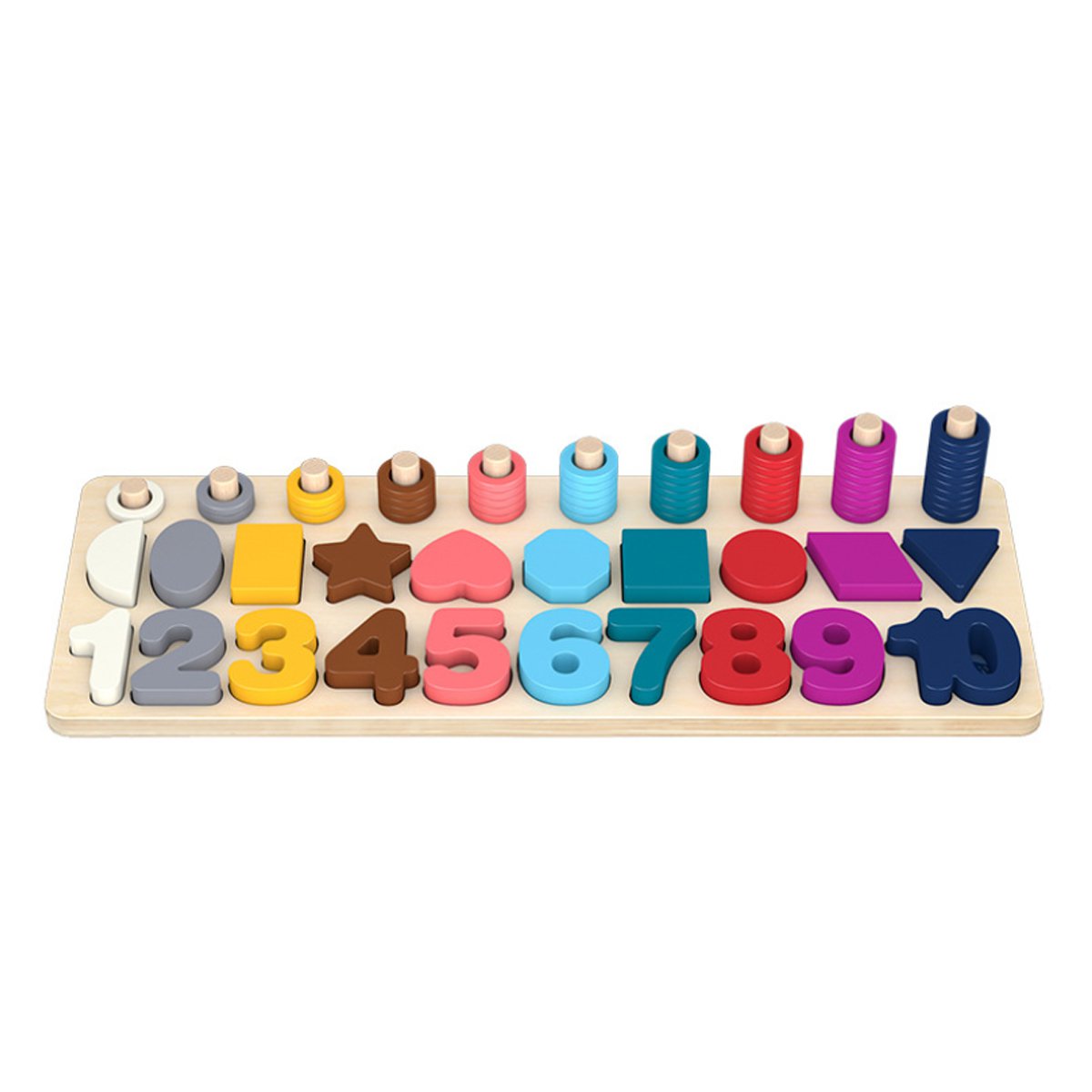 MATH Toy Board/Math Toy Board/Wooden Toys Rings Montessori Math Toys Counting Board Preschool Learni