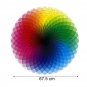 1000 Pieces Colorful Rainbow Round Jigsaw Puzzle Toy Educational Decompression Toy
