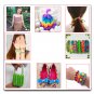 6800Pcs 22 Color Rubber Rainbows Loom Bands Set DIY Bracelet Silicone Elastic Rainbow Weave Loom Toy