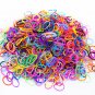 6800Pcs 22 Color Rubber Rainbows Loom Bands Set DIY Bracelet Silicone Elastic Rainbow Weave Loom Toy