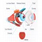4D MASTER STEM 126mm Eye Model Assembly Human Anatomy Medical Model DIY 3D Structure Of The Eye Puzz