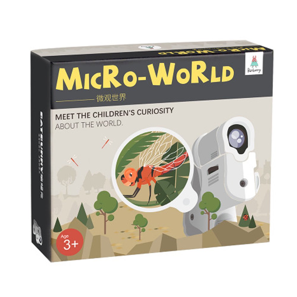 Batbunny Micro-world Portable Magnifying Glass Set Science Experimental Observation Toy
