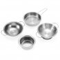ENPEI 40PCS Mini Kitchenware Play Set Kitchen Pan Pot Dish Stainless  Child Kids Role Play Toy Gift