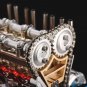 Teching V4 DM13 Four-Cylinder Stirling Engine Full Aluminum Alloy Model Collection