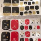 Set/2 Designer Full Wrap Toenails Decals