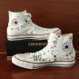 Converse All Star Shoes Gintama Hand Painted Canvas Shoes High Top White Canvas Sneakers Men Women