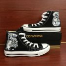 Custom Converse All Star Lion Hand Painted Shoes High Top Black Canvas Sneakers Men Women Gifts