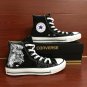 Custom Converse All Star Lion Hand Painted Shoes High Top Black Canvas Sneakers Men Women Gifts