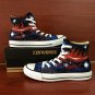 Custom Converse All Star Shoes Galaxy Hand Painted Canvas Sneakers High Top Fashion Casual Shoes