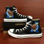 Pokemon Blastoise Converse All Star Shoes Hand Painted Canvas Sneakers High Top Unique Gifts