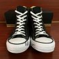 Pokemon Dragonite Converse All Star Shoes Hand Painted Canvas Sneakers High Top Black Shoes Gifts