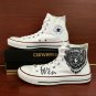 Custom Converse Shoes Owl Hand Painted Shoes High Top White Canvas Sneakers Men Women Gifts