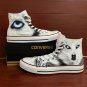 Original Design Snow Wolf Converse Hand Painted Shoes High Top Fashion Canvas Sneakers Gifts