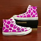 Original Design Converse Hand Painted Shoes Giraffe Print High Top Canvas Sneakers Unique Gifts