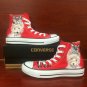 Hand Painted Shoes Converse All Star Pet Dog Cat Red Hhigh Top Canvas Sneakers Men Women Gifts