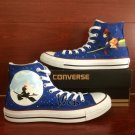 Hand Painted Shoes Kiki's Delivery Service High Top Converse All Star Canvas Sneakers Gifts