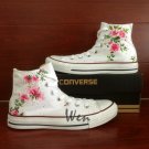 Floral Shoes Custom Converse Original Design Hand Painted Shoes White Canvas Sneakers Gifts