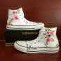 Floral Shoes Custom Converse Original Design Hand Painted Shoes White Canvas Sneakers Gifts