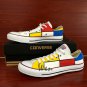 Plaid Low Top Converse Shoes Custom Design Hand Painted Shoes Unique Canvas Sneakers Presents