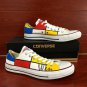 Plaid Low Top Converse Shoes Custom Design Hand Painted Shoes Unique Canvas Sneakers Presents