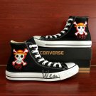 Custom One Piece Skull Jolly Roger Converse Shoes Hand Painted Canvas Sneakers Men Women Gifts