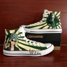 Men Women Converse All Star Shoes Bleach Urahara Kisuke Hand Painted High Top Canvas Sneakers