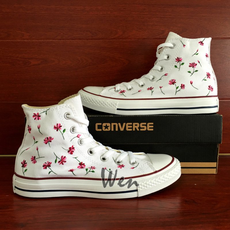 Floral Hand Painted Converse All Star 