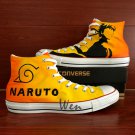 Custom Hand Painted Shoes Converse Chuck Taylor Naruto Uzumaki High Top Canvas Sneakers