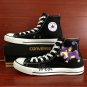 Pokemon Rattata Converse Chuck Taylor Hand Painted Shoes Black Canvas Sneakers Men Women Gifts