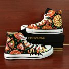 Original Design Converse Pizza Hand Painted Canvas Shoes Unique Christmas Gifts for Men Women