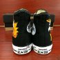 Black Converse All Star Pokemon Jolteon Fox Custom Hand Painted Canvas Shoes Unique Presents