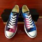 Low Top Galaxy Converse Hand Painted Canvas Shoes Fashion Sneakers Christmas Gifts Men Women