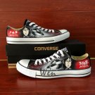 Unique Low Top Converse Shoes Black Butler Custom Hand Painted Canvas Sneakers Mens Womens Gifts