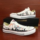 Zombies Low Top Converse All Star Shoes Hand Painted Sneakers Custom Design Unique Christmas Gifts