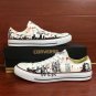 Zombies Low Top Converse All Star Shoes Hand Painted Sneakers Custom Design Unique Christmas Gifts