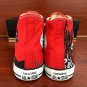 Walking Dead Zombies Hand Painted Converse Shoes High Top Red Canvas Sneakers Unique Gifts