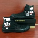 Joker High Top Converse All Star Hand Painted Shoes High Top Black Canvas Sneakers Mens Gifts