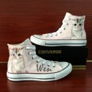 Pet Cat Converse All Star Hand Painted Shoes High Top Canvas Sneakers Women Men Unique Gifts