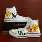 White Converse Chuck Taylor Men Women Pokemon Pikachu Eevee Umbreon Hand Painted Canvas Shoes