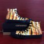Men Women Unique Sneaker Tiger Print Converse Hand Painted Shoes All Black Canvas Sneakers Gifts