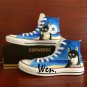 Pet Dog Husky At The Beach Hand Painted Shoes Converse Custom Design High Top Canvas Sneakers