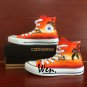 Santa Monica Skyline Hand Painted Shoes Men Women High Top Converse Chuck Taylor Canvas Sneakers