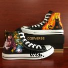 Fighting Naruto Sasuke Converse All Star Hand Painted Shoes Unique Canvas Sneakers Men Women